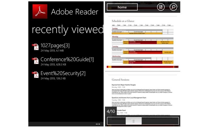 adobe reader for windows 8 mobile free download